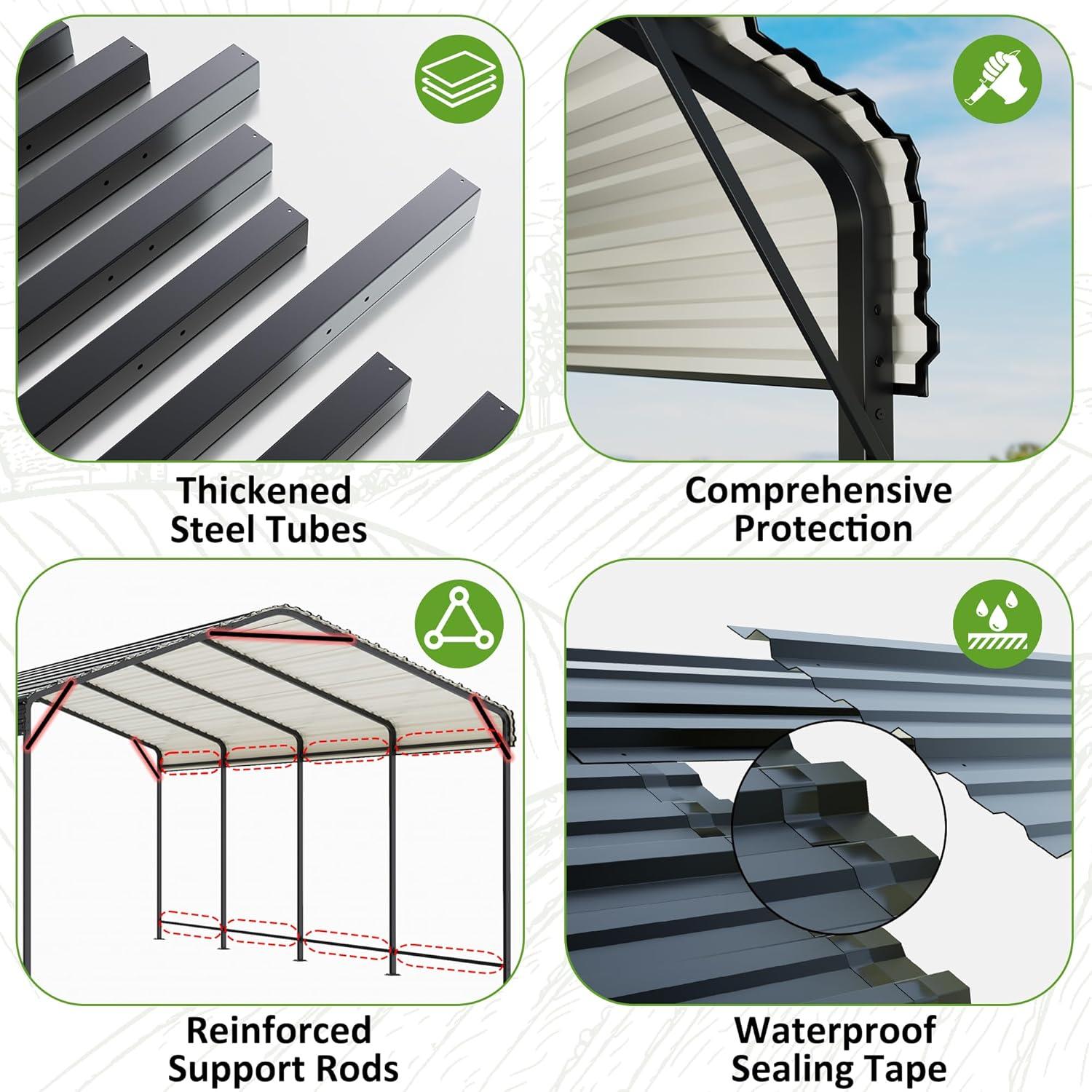 Building our Perfect ‌Shelter: Reviewing the 10x15 FT Metal⁤ Carport