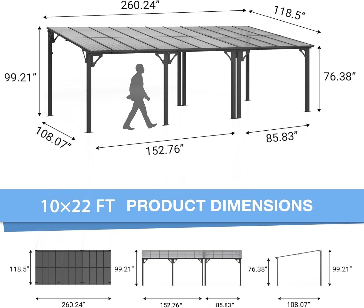 Our Honest Take on the 10x22 FT Hardtop Gazebo ⁣Pergola
