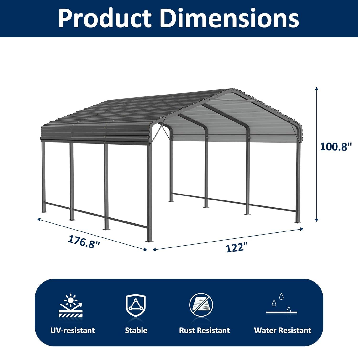 Our Take on the 10x15 Metal Carport: Durable, Safe, Versatile