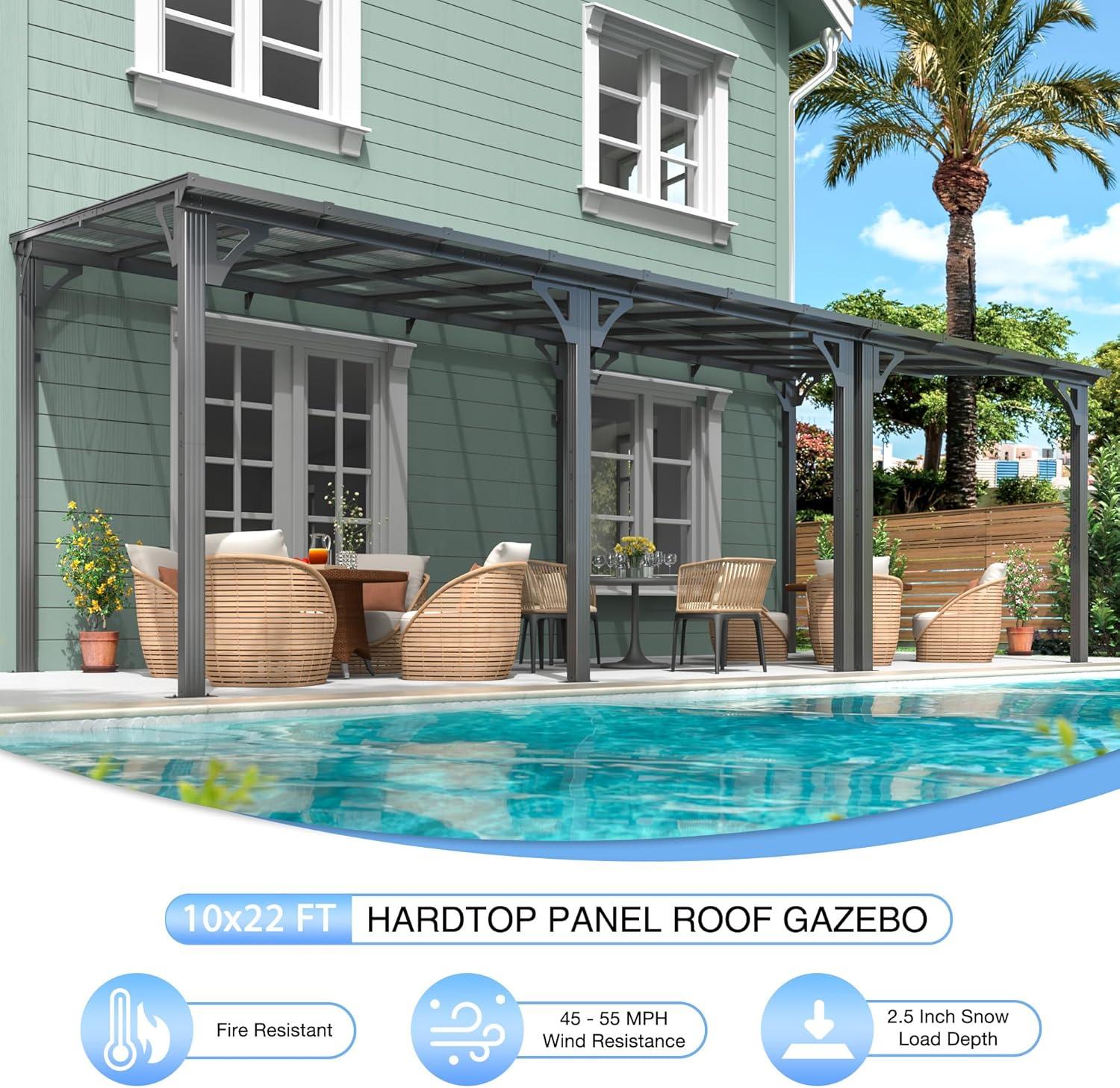 our Honest Take on the⁤ 10x22 FT Hardtop Gazebo Pergola